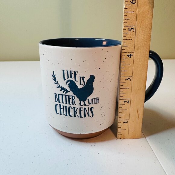 Life Is Better With Chickens - Speckled Ceramic Coffee Mug - Picture 4 of 7